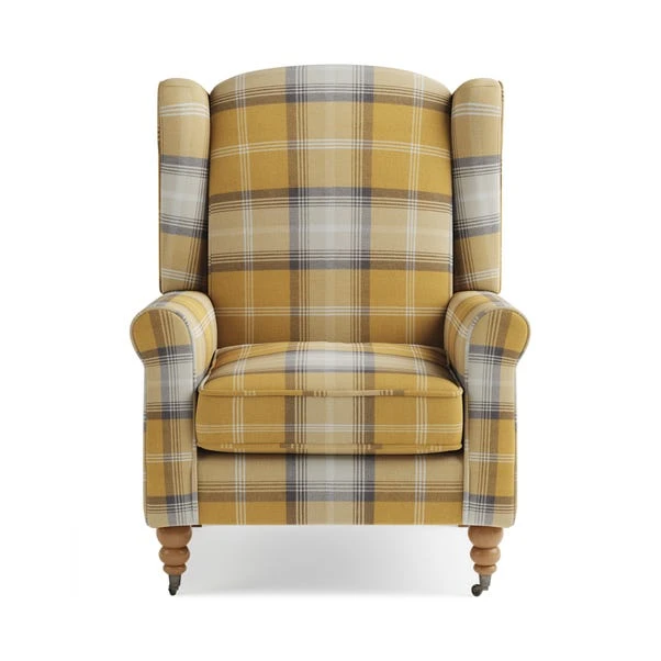 Dunelm Oswald Grande Check Wingback Armchair Dunelm Oswald Grande Check Wingback Armchair -Harmony Furniture Store 30766655 alt03