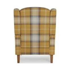 Dunelm Oswald Grande Check Wingback Armchair 5 Dunelm Oswald Grande Check Wingback Armchair -Harmony Furniture Store 30766655 alt05