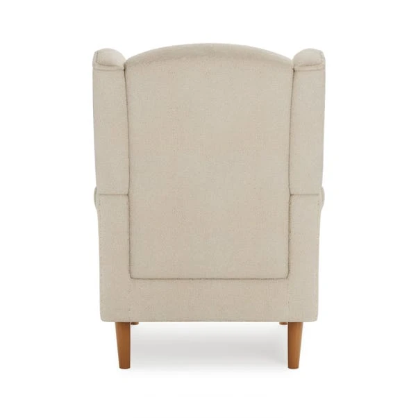 Dunelm Oswald Sandstone Sherpa Wingback Armchair Dunelm Oswald Sandstone Sherpa Wingback Armchair -Harmony Furniture Store 30766657 alt04