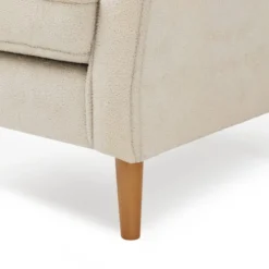 Dunelm Oswald Sandstone Sherpa Wingback Armchair 5 Dunelm Oswald Sandstone Sherpa Wingback Armchair -Harmony Furniture Store 30766657 alt05