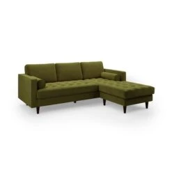 Dunelm Zoe Velvet Right Hand Corner Sofa -Harmony Furniture Store 30767175 alt02