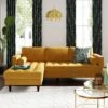 Dunelm Zoe Velvet Left Hand Corner Sofa