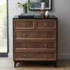 Dunelm Franco 5 Drawer Chest, Black