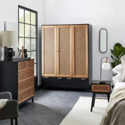 Dunelm Franco 5 Drawer Chest, Black -Harmony Furniture Store 30768078 alt07