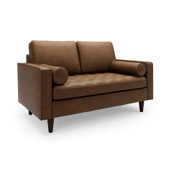 Dunelm Alfie Faux Leather 2 Seater Sofa Dunelm Alfie Faux Leather 2 Seater Sofa -Harmony Furniture Store 30768419 alt01