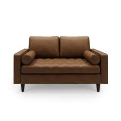 Dunelm Alfie Faux Leather 2 Seater Sofa 2 Dunelm Alfie Faux Leather 2 Seater Sofa -Harmony Furniture Store 30768419 alt02