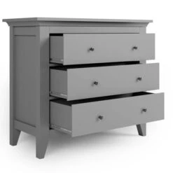 Dunelm Lynton 3 Drawer Chest, Grey -Harmony Furniture Store 30768452 alt04
