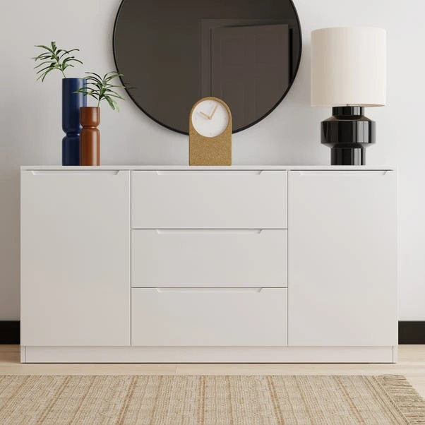 Dunelm Larson Large Sideboard White Dunelm Larson Large Sideboard White -Harmony Furniture Store 30768523