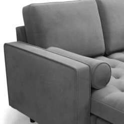 Dunelm Alfie Velvet Corner Chaise 5 Dunelm Alfie Velvet Corner Chaise -Harmony Furniture Store 30768604 alt06