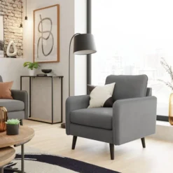 Dunelm Milton Velvet Armchair In A Box