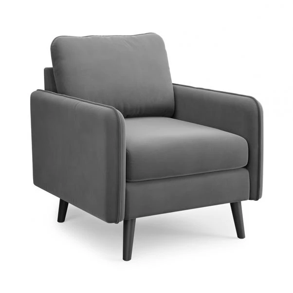 Dunelm Milton Velvet Armchair in a Box Dunelm Milton Velvet Armchair In A Box -Harmony Furniture Store 30768619 alt01