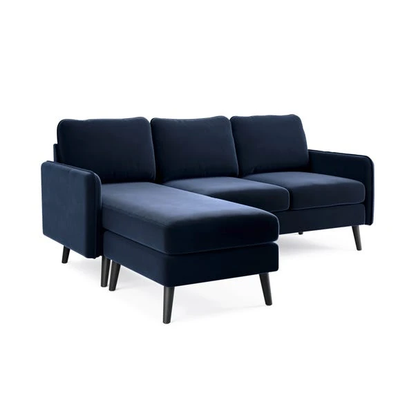 Dunelm Milton Velvet Corner Chaise in a Box Dunelm Milton Velvet Corner Chaise In A Box -Harmony Furniture Store 30768620 alt01