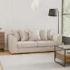 Dunelm Blake Soft Texture Fabric 3 Seater Sofa