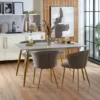Dunelm Kendall Marble Effect Extending Dining Table