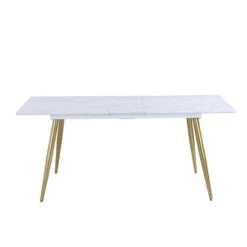 Dunelm Kendall Marble Effect Extending Dining Table -Harmony Furniture Store 30769221 alt02