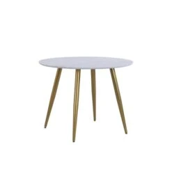 Dunelm Kendall Faux Marble Round Dining Table -Harmony Furniture Store 30769227 alt02