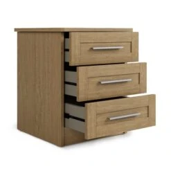 Dunelm Toby 3 Drawer Bedside Table 3 Dunelm Toby 3 Drawer Bedside Table -Harmony Furniture Store 30769281 alt04