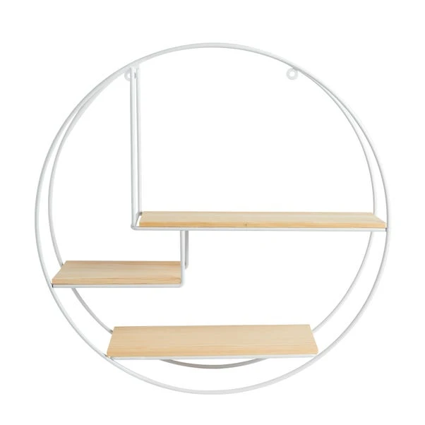 Dunelm Circle Shelf White Pine Dunelm Circle Shelf White Pine -Harmony Furniture Store 30769825 alt01