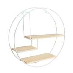 Dunelm Circle Shelf White Pine 2 Dunelm Circle Shelf White Pine -Harmony Furniture Store 30769825 alt02