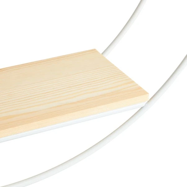 Dunelm Circle Shelf White Pine Dunelm Circle Shelf White Pine -Harmony Furniture Store 30769825 alt03