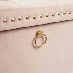 Dunelm Luxe Traveller Cream Velvet Cube -Harmony Furniture Store 30769870 alt05