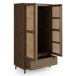 Dunelm Indi Double Wardrobe, Mango Wood -Harmony Furniture Store 30770395 alt04