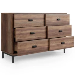 Dunelm Fulton 6 Drawer Chest, Pine Effect -Harmony Furniture Store 30773037 alt04