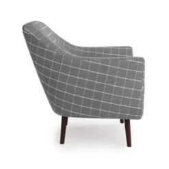 Dunelm Eddie Window Pane Check Tub Armchair -Harmony Furniture Store 30774780 alt03