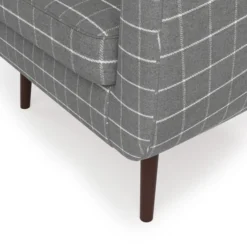 Dunelm Eddie Window Pane Check Tub Armchair -Harmony Furniture Store 30774780 alt05