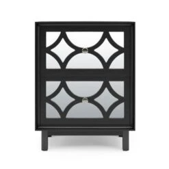 Dunelm Delphi 2 Drawer Bedside Table, Mirrored 2 Dunelm Delphi 2 Drawer Bedside Table, Mirrored -Harmony Furniture Store 30775914 alt02