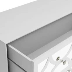 Dunelm Delphi 3 Drawer Chest, Grey & Mirrored -Harmony Furniture Store 30775917 alt05