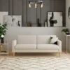Dunelm Jacob Sherpa Sofa Bed Ivory