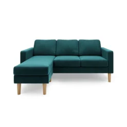 Dunelm Jacob Velvet Small Corner Chaise Sofa -Harmony Furniture Store 30776336 alt03