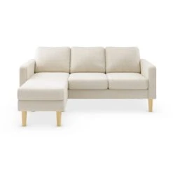 Dunelm Jacob Sherpa Compact Corner Chaise Sofa -Harmony Furniture Store 30776348 alt03