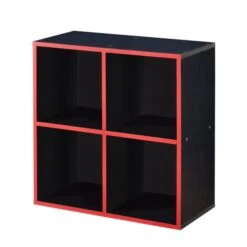 Lloyd Pascal Black 4 Cube Storage Unit -Harmony Furniture Store 30777555 alt05