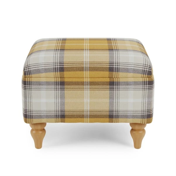 Dunelm Oswald Check Storage Footstool Tapered Leg Dunelm Oswald Check Storage Footstool Tapered Leg -Harmony Furniture Store 30779049 alt02