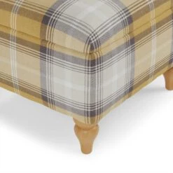 Dunelm Oswald Check Storage Footstool Tapered Leg 3 Dunelm Oswald Check Storage Footstool Tapered Leg -Harmony Furniture Store 30779049 alt03