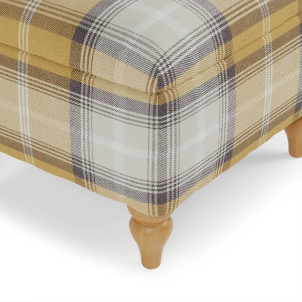 Dunelm Oswald Check Storage Footstool Tapered Leg Dunelm Oswald Check Storage Footstool Tapered Leg -Harmony Furniture Store 30779049 alt03