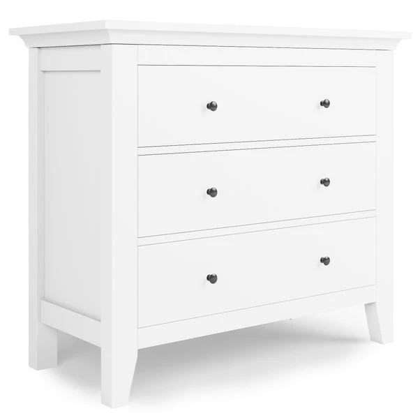 Dunelm Lynton 3 Drawer Chest White Dunelm Lynton 3 Drawer Chest White -Harmony Furniture Store 30780209 alt01