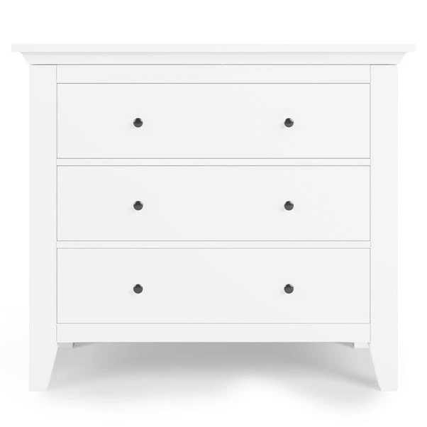 Dunelm Lynton 3 Drawer Chest White Dunelm Lynton 3 Drawer Chest White -Harmony Furniture Store 30780209 alt02