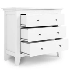 Dunelm Lynton 3 Drawer Chest White 4 Dunelm Lynton 3 Drawer Chest White -Harmony Furniture Store 30780209 alt04