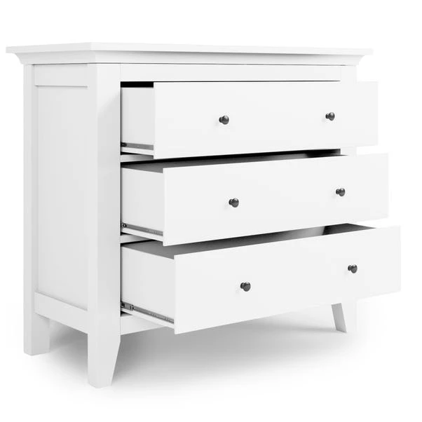 Dunelm Lynton 3 Drawer Chest White Dunelm Lynton 3 Drawer Chest White -Harmony Furniture Store 30780209 alt04