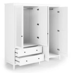 Dunelm Lynton 4 Door Wardrobe White 4 Dunelm Lynton 4 Door Wardrobe White -Harmony Furniture Store 30780266 alt04