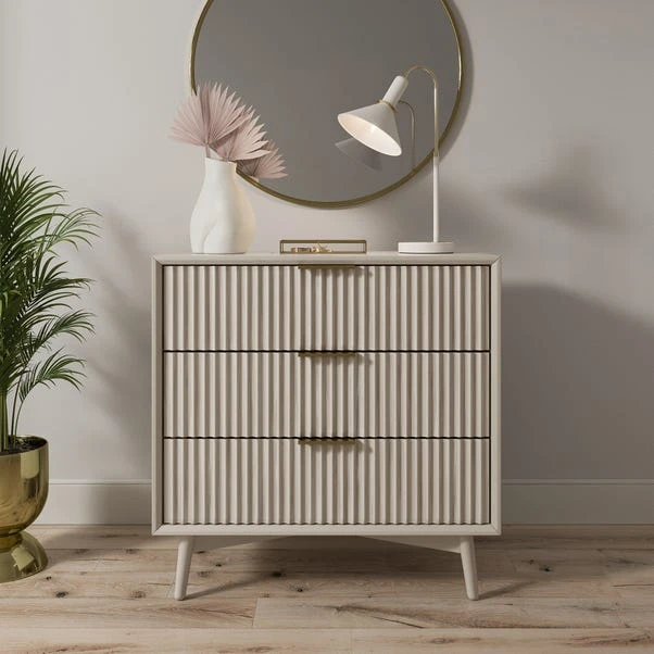 Dunelm Neena 3 Drawer Chest, White Wash Acacia Wood Dunelm Neena 3 Drawer Chest, White Wash Acacia Wood -Harmony Furniture Store 30781307