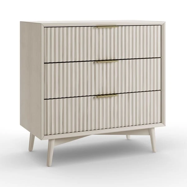 Dunelm Neena 3 Drawer Chest, White Wash Acacia Wood Dunelm Neena 3 Drawer Chest, White Wash Acacia Wood -Harmony Furniture Store 30781307 alt01