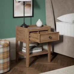 Dunelm Portland 1 Drawer Bedside -Harmony Furniture Store 30781893 alt02