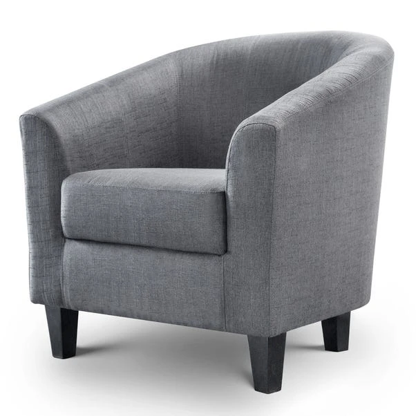 Julian Bowen Hugo Linen Tub Chair Julian Bowen Hugo Linen Tub Chair -Harmony Furniture Store 30783243 alt01