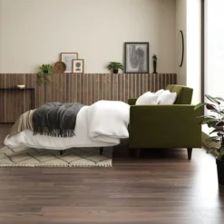 Dunelm Zoe Velvet 3 Seater Sofa Bed -Harmony Furniture Store 30792409 alt03