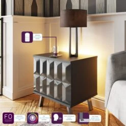 Frank Olsen Furniture Elevate Smart LED 1 Door Lamp Table 2 Frank Olsen Furniture Elevate Smart LED 1 Door Lamp Table -Harmony Furniture Store 30792850 alt02