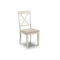 Julian Bowen Davenport Rectangular Dining Table With 4 Dining Chairs Ivory With Oak -Harmony Furniture Store 30794218 alt02